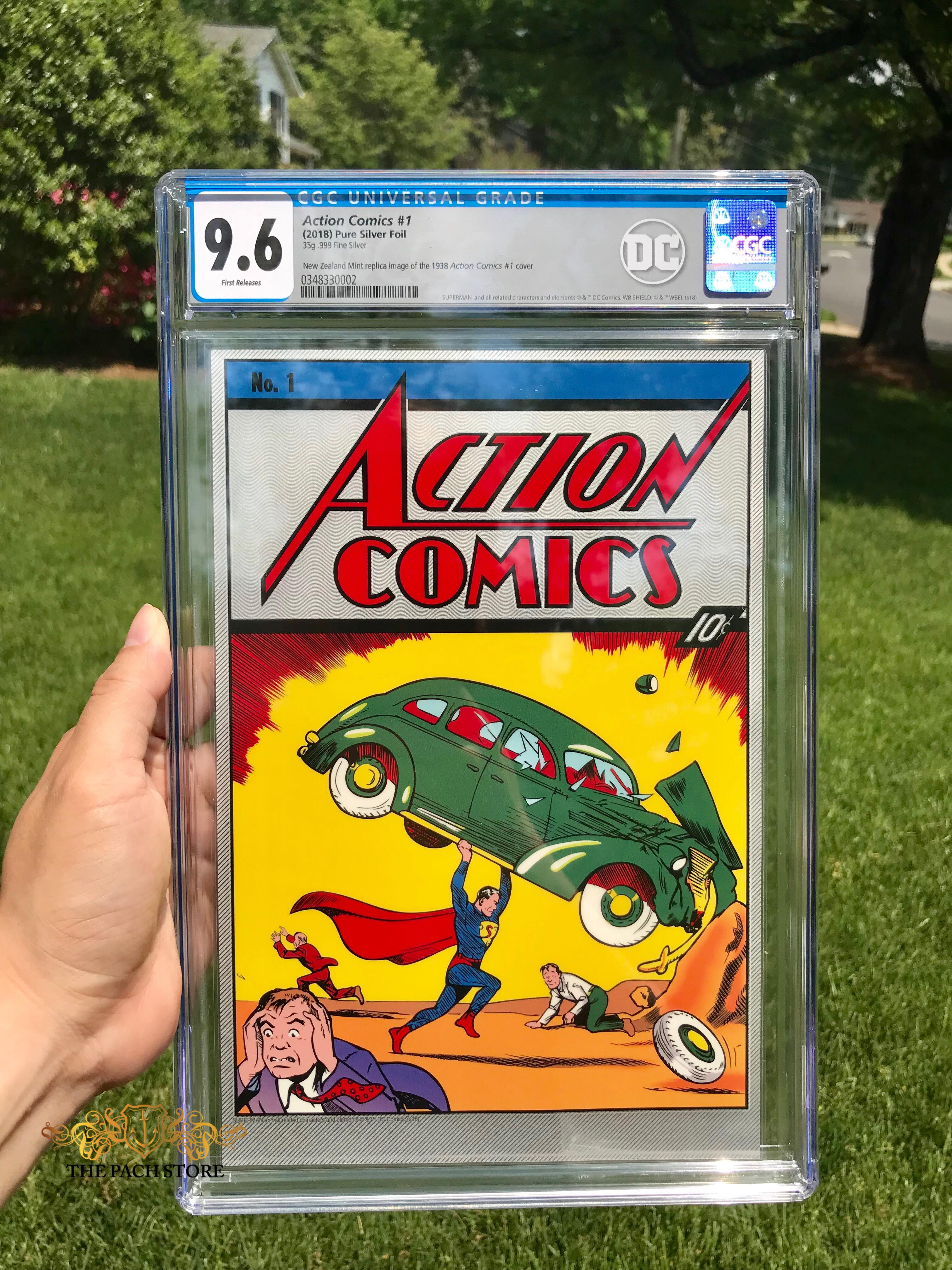 NEW! DC Action Comics #1 (2018) PREMIUM Silver Foil NIUE CGC Comics Graded GEM MINT 10 RARE! - Image 4