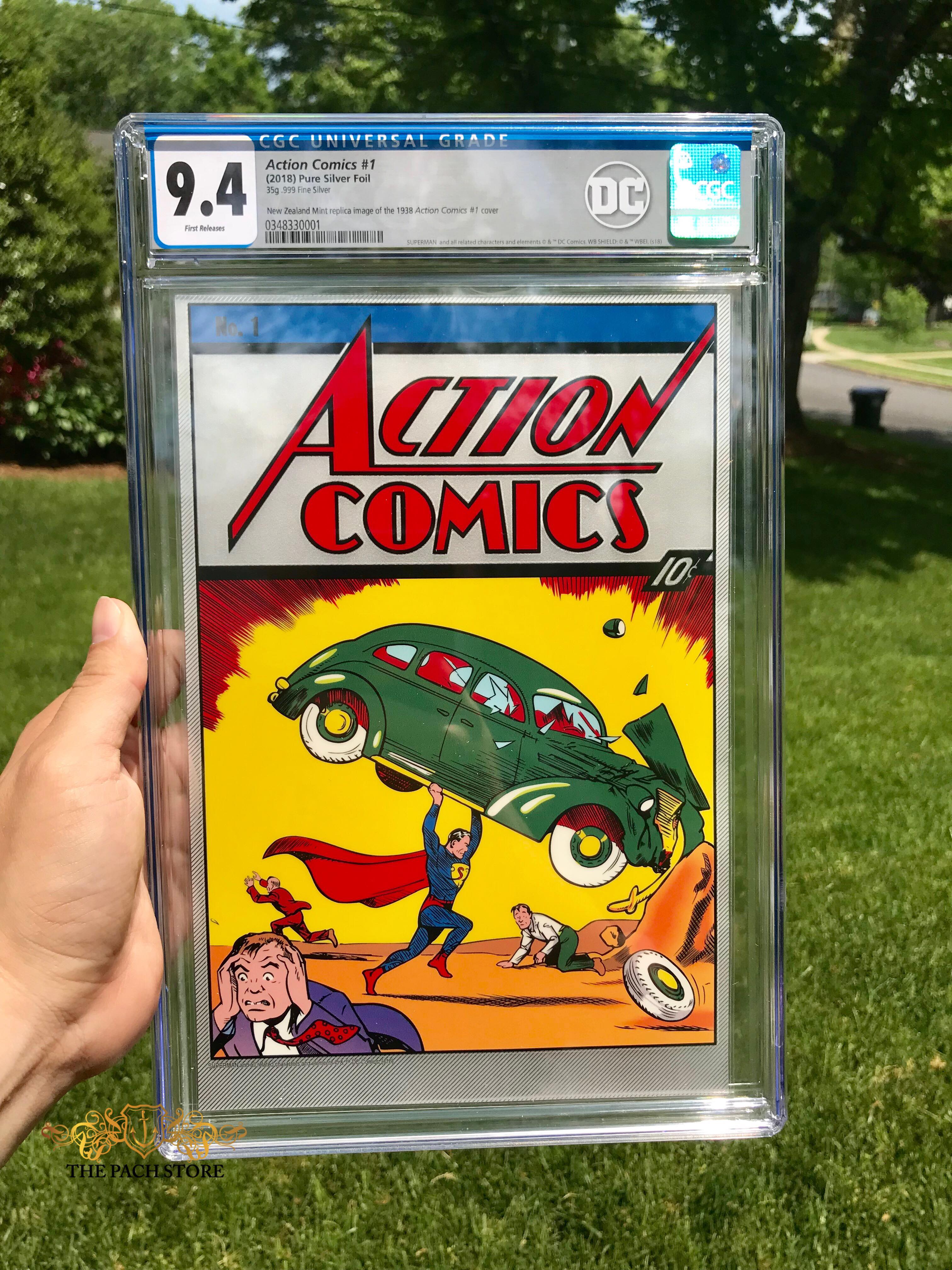 NEW! DC Action Comics #1 (2018) PREMIUM Silver Foil NIUE CGC Comics Graded GEM MINT 10 RARE! - Image 5